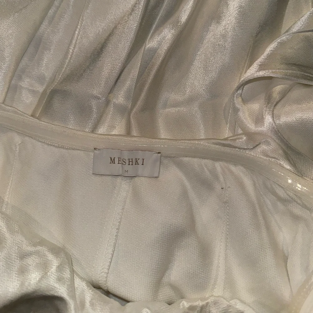 Meshki White Strapless Off-Shoulder Mini Dress - Picture 6 of 6